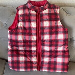 Gymboree Red and Black Checkered Vest